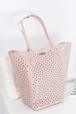 Torebki Nobo>Nobo Damska Duża Różowa Torebka Shopper