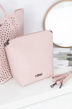 Torebki Nobo>Nobo Damska Duża Różowa Torebka Shopper
