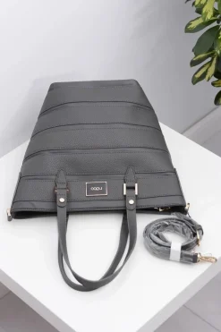 Outlet Damska Duża Szara Torba Torebki Nobo