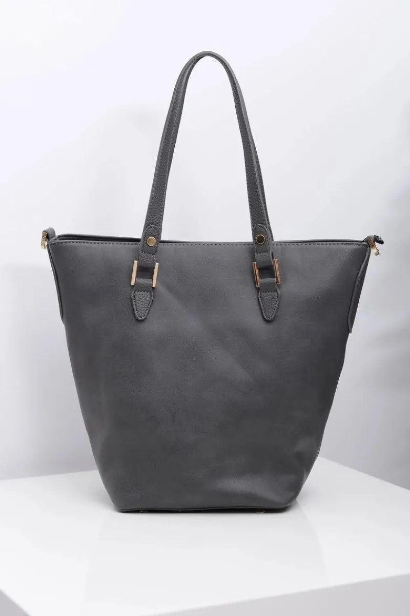 Outlet Damska Duża Szara Torba Torebki Nobo