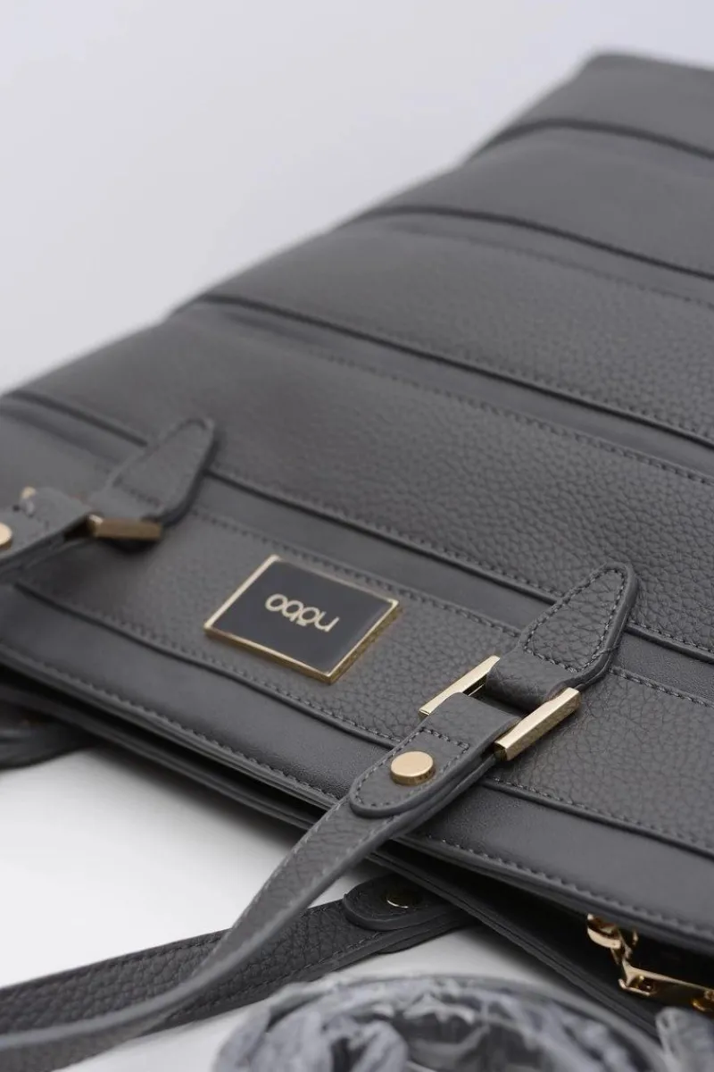 Outlet Damska Duża Szara Torba Torebki Nobo