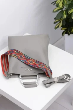 Torebki Nobo>Nobo Damska Duża Szara Torba Worek z Mini Torebką