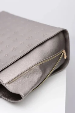 Sale Damska Duża Szaro Złota Torba Torebki Nobo