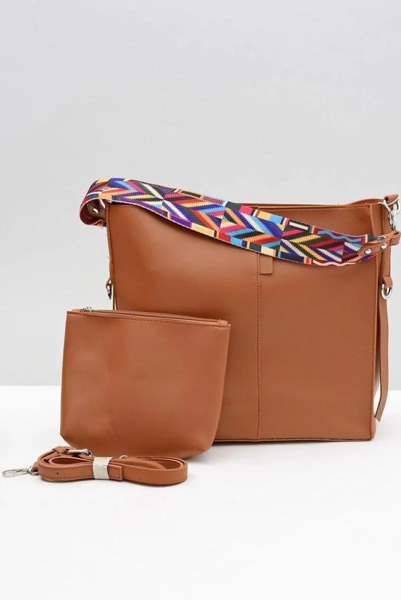 Torebki Klasyczne>Boto Damska Duża Torba Camel