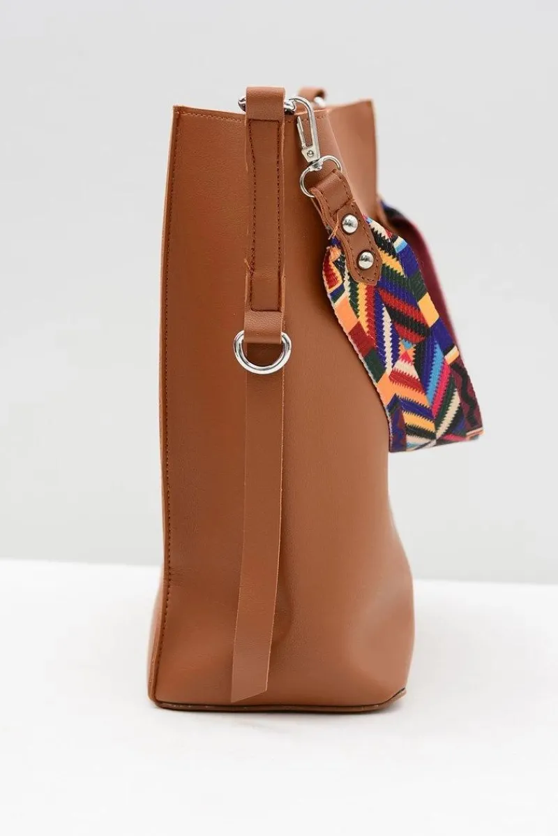 Torebki Klasyczne>Boto Damska Duża Torba Camel