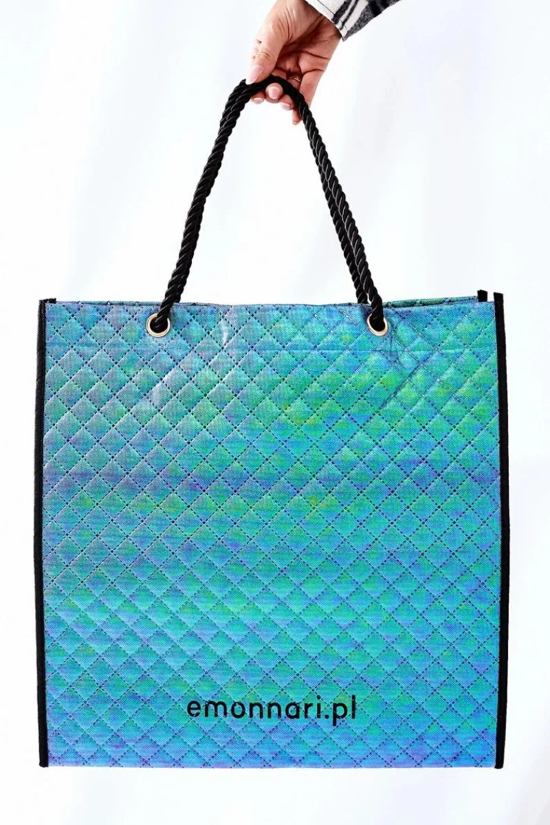 Torby Podróżne|Torebki Plażowe>Monnari Damska Duża Torba Shopper BAG0030-M12 Holograficzna