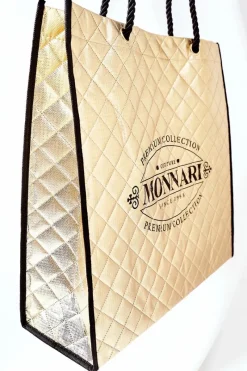 Hot Monnari Damska Duża Torba Shopper NBAG0030-023 Złota