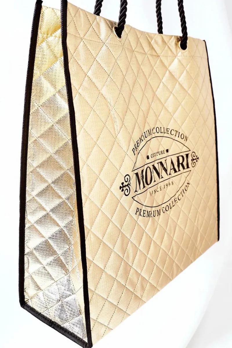 Hot Monnari Damska Duża Torba Shopper NBAG0030-023 Złota