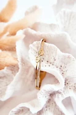 Bransoletki>Boto Damska Elegancka Bransoletka Stalowa Złota