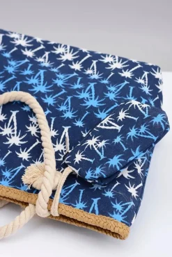 Hot Damska Granatowa Duża Torebka Plażowa Torebki Plażowe