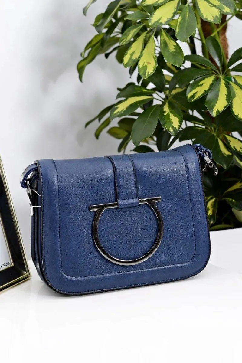 Hot Boto Damska Granatowa Torebka na Ramię Listonoszka