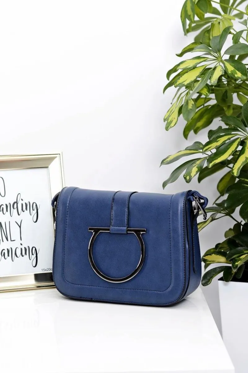 Hot Boto Damska Granatowa Torebka na Ramię Listonoszka