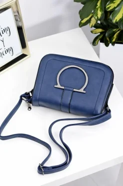 Hot Boto Damska Granatowa Torebka na Ramię Listonoszka