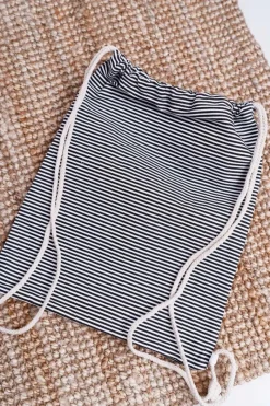 Sale Boto Damska Marynarska Torebka Czarna Worek Plażowy