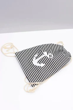 Discount Damska Marynarska Torebka Czarny Worek Plażowy Torebki Plażowe