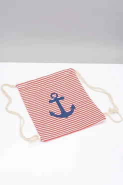 Outlet Boto Damska Marynarska Torebka Czerwony Worek Plażowy