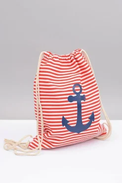 Outlet Boto Damska Marynarska Torebka Czerwony Worek Plażowy