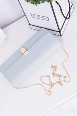 New Boto Damska Miętowa Kopertówka Złoty Łańcuch