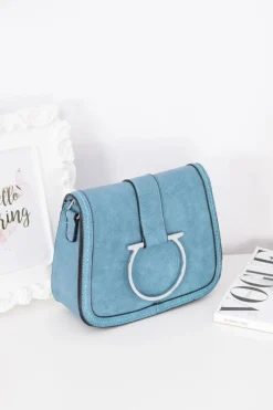 Clearance Damska Niebieska Elegancka Listonoszka Listonoszki