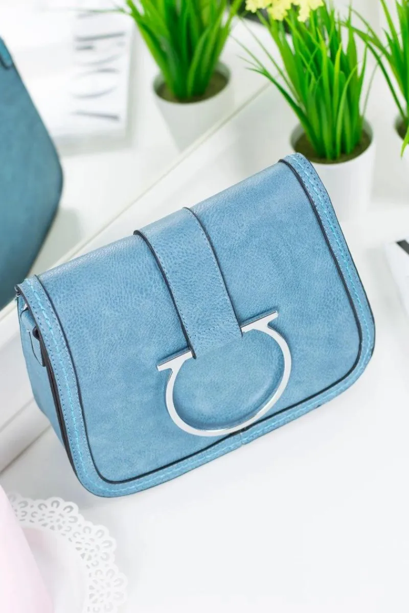 Clearance Damska Niebieska Elegancka Listonoszka Listonoszki