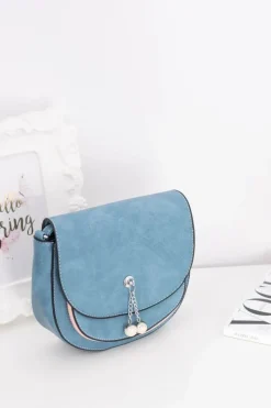 Discount Boto Damska Niebieska Stylowa Listonoszka