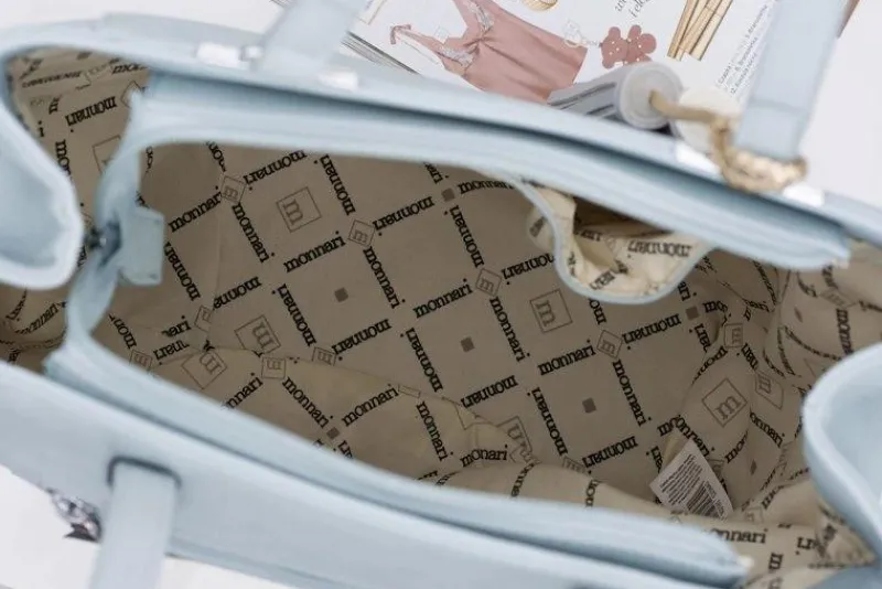 Torebki Monnari|Torebki Klasyczne>Monnari Damska Niebieska Torebka Shopper Worek
