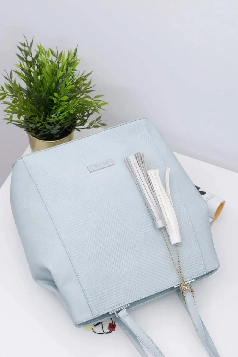 Torebki Monnari|Torebki Klasyczne>Monnari Damska Niebieska Torebka Shopper Worek