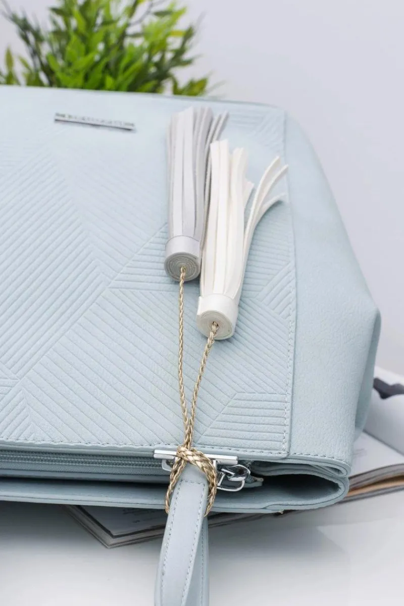 Torebki Monnari|Torebki Klasyczne>Monnari Damska Niebieska Torebka Shopper Worek