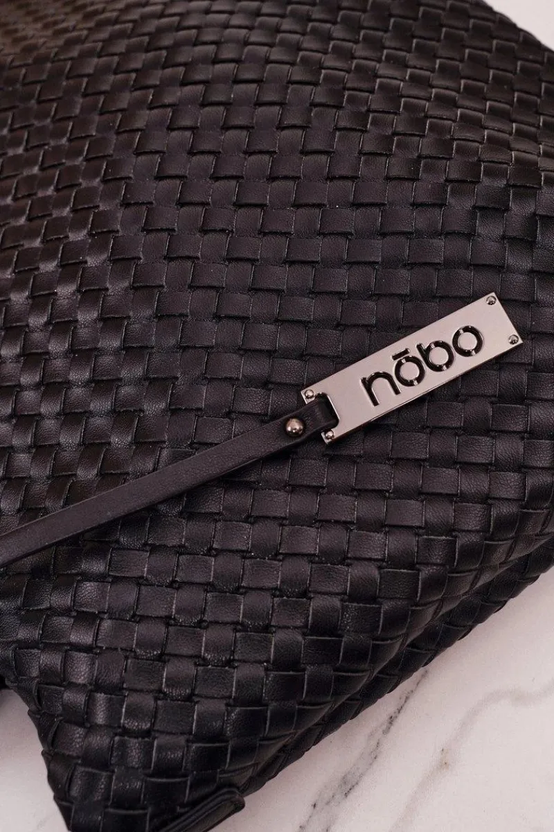 Torebki Nobo|Torebki Klasyczne>Nobo Damska Pleciona Torebka Shopper NBAG-K1320 Czarna