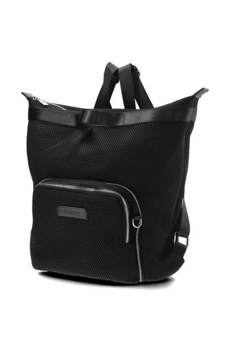 New Big Star Shoes Damska Siateczkowa Torebka Plecak Big Star LL574176 Czarny