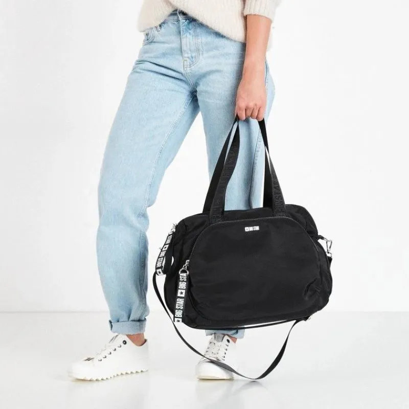 Outlet Big Star Shoes Damska Sportowa Torba BIG STAR GG574139 Czarna