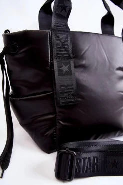 New Damska Sportowa Torebka Big Star KK574014 Czarna Torby Sportowe|Torebki Klasyczne