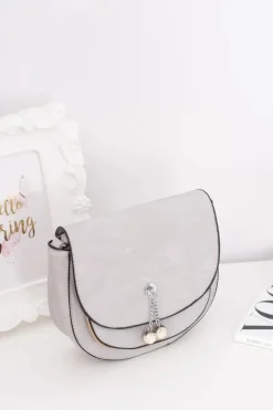 Listonoszki>Boto Damska Szara Stylowa Listonoszka