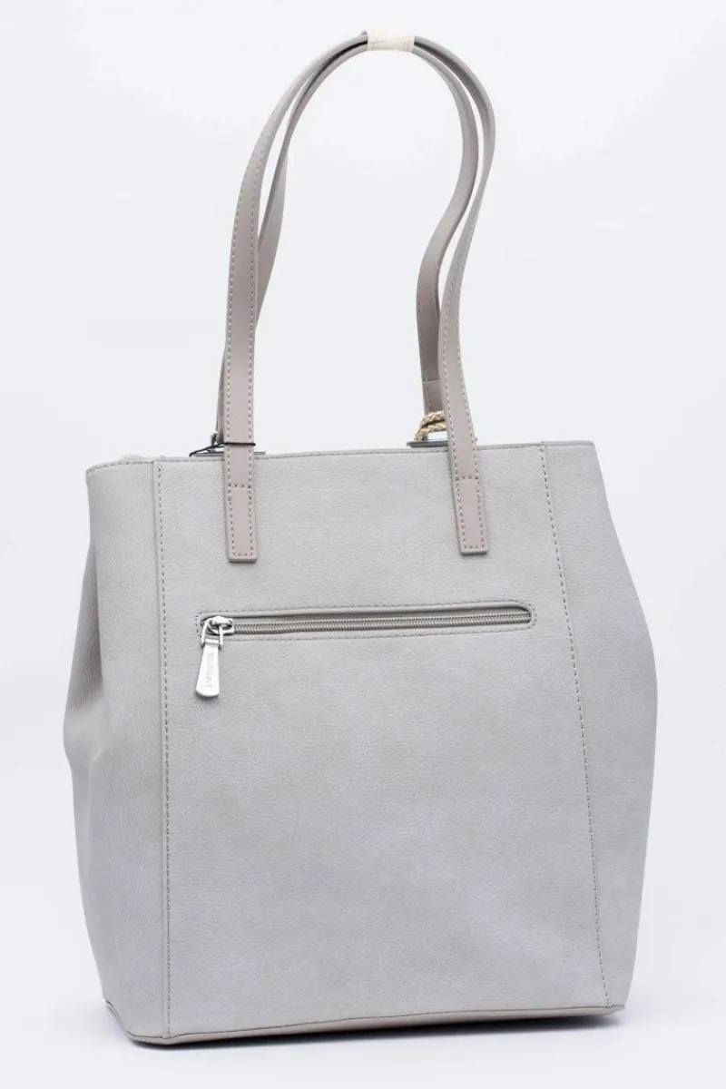 Outlet Damska Szara Torebka Shopper Worek Torebki Monnari|Torebki Klasyczne