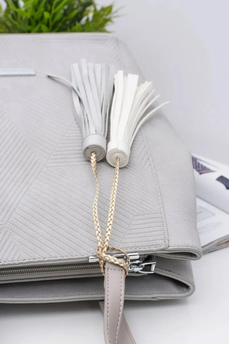 Outlet Damska Szara Torebka Shopper Worek Torebki Monnari|Torebki Klasyczne