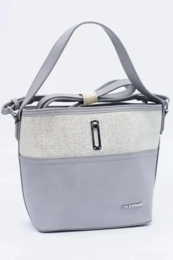 Outlet Damska Szaro Srebrna Torebka Worek Torebki Monnari|Torebki Klasyczne