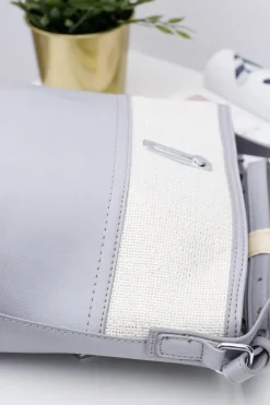 Outlet Damska Szaro Srebrna Torebka Worek Torebki Monnari|Torebki Klasyczne