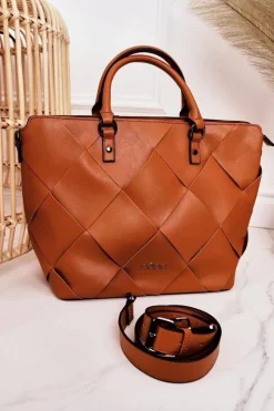Best Nobo Damska Torba Shopper NBAG-K1250 Brązowa