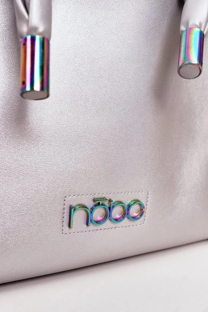 Torebki Nobo|Torebki Klasyczne>Nobo Damska Torba Shopper NBAG-K1090 Srebrna