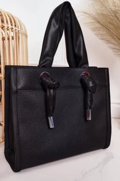 Discount Damska Torba Shopper NBAG-K1090 Czarna Torebki Nobo|Torebki Klasyczne