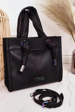 Discount Damska Torba Shopper NBAG-K1090 Czarna Torebki Nobo|Torebki Klasyczne