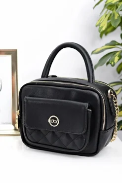 Clearance Damska Torebka Czarna Kuferkowa Torebki Klasyczne