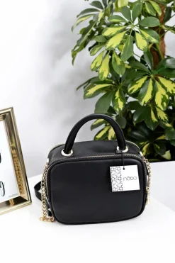 Clearance Damska Torebka Czarna Kuferkowa Torebki Klasyczne