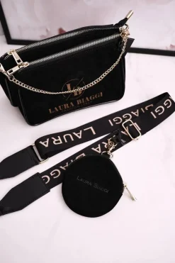 Listonoszki|Kopertówki></noscript>Boto Damska Torebka Kopertówka Z Portmonetką LAURA BIAGGI Czarna