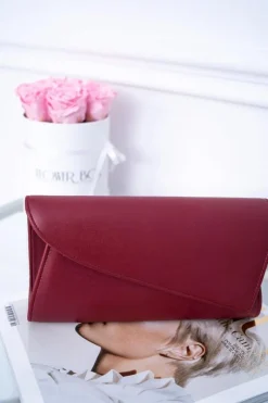 Kopertówki>Boto Damska Torebka Kopertówka Bordowa