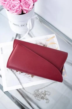 Kopertówki>Boto Damska Torebka Kopertówka Bordowa