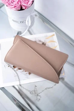 Outlet Damska Torebka Kopertówka Cappucicno Kopertówki