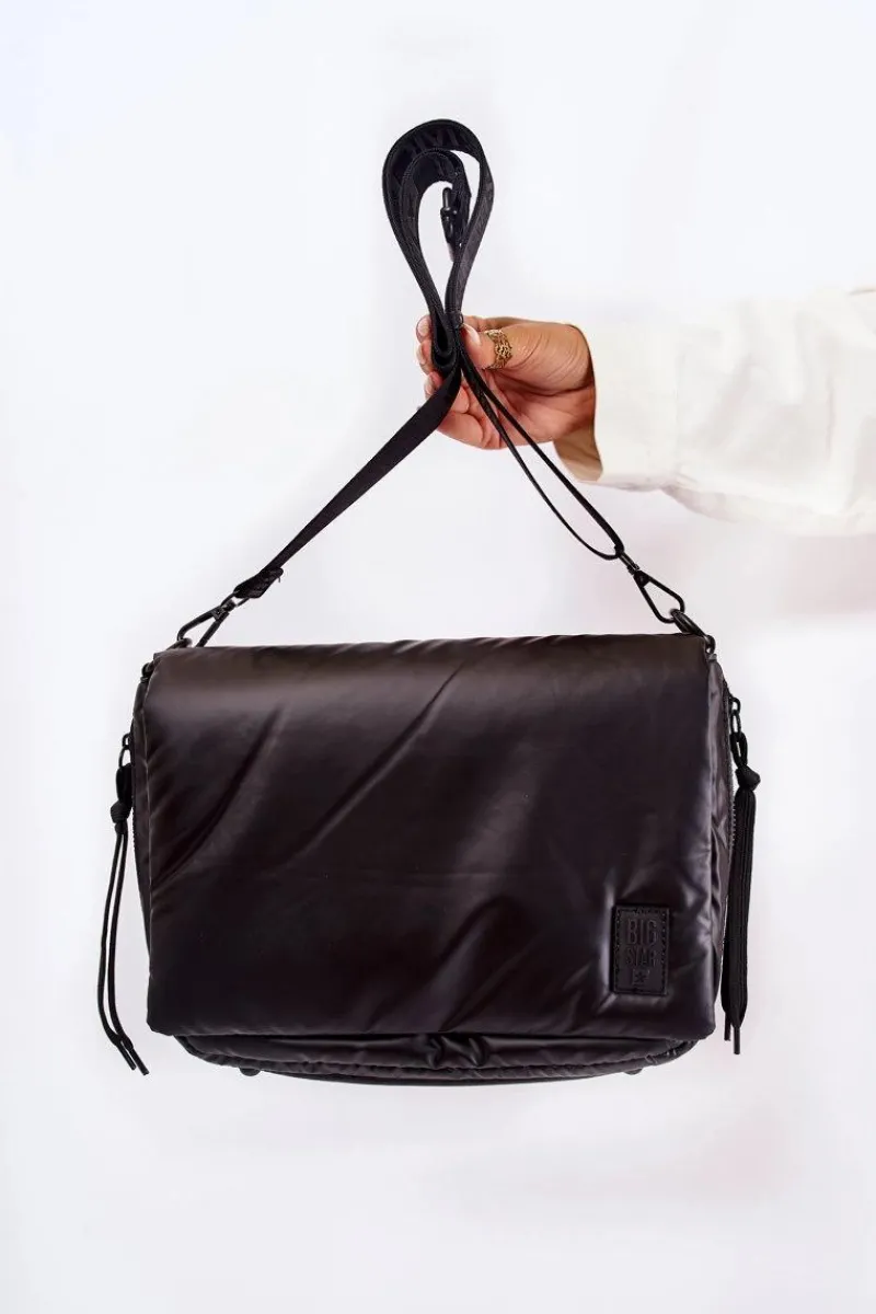 Torby Sportowe|Torebki Klasyczne>Big Star Shoes Damska Torebka Listonoszka Big Star KK574015 Czarna