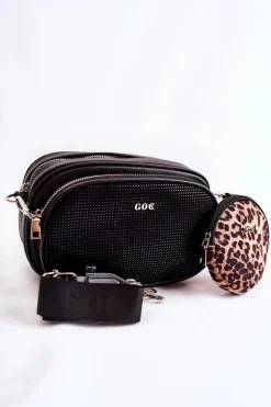 Discount GOE Damska Torebka Listonoszka 3w1 ZNJ030 Czarna