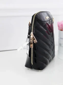 Torebki Nobo|Listonoszki>Nobo Damska Torebka Listonoszka Lakierowana NBAG-FD2080-C020 Czarna